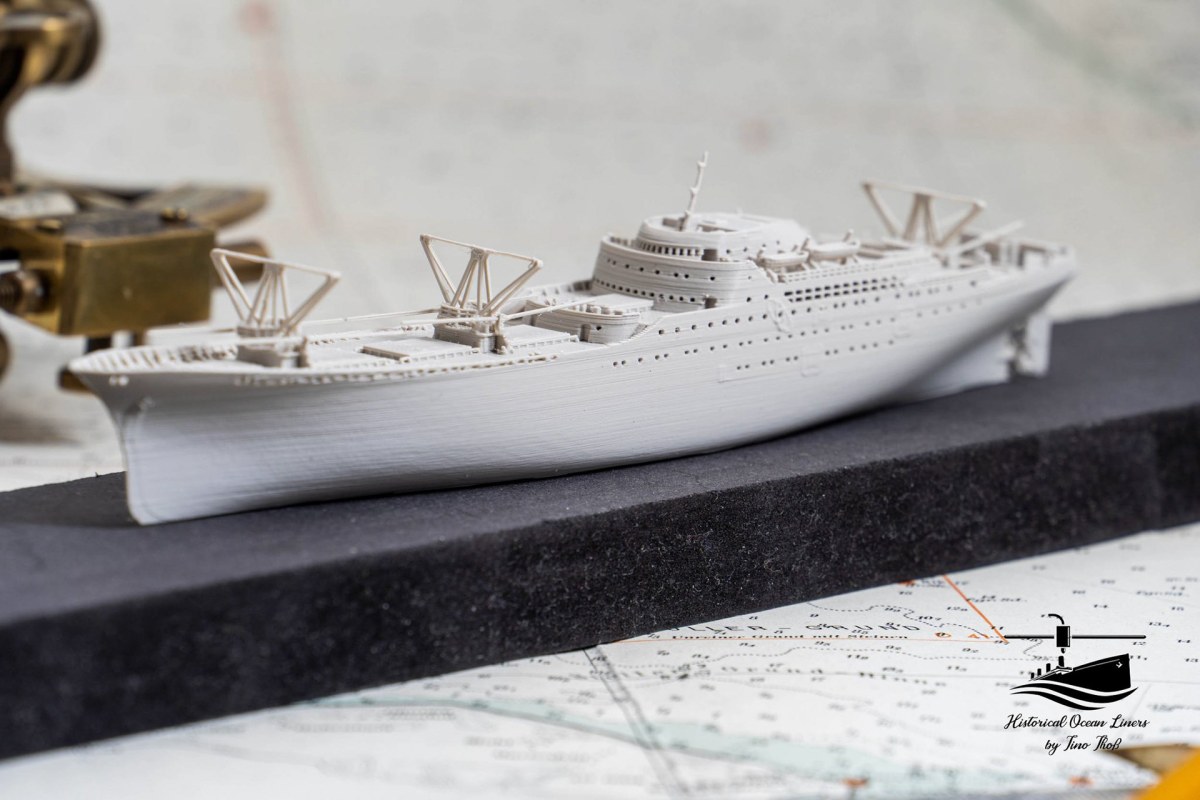 NS Savannah (1962) – 3D-Druck-Modell im Maßstab 1:1000, Ansicht 1 von 6
