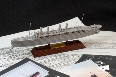 SS Kaiser Wilhelm der Grosse (1897) – 3D-Druck-Modell im Maßstab 1:1000
