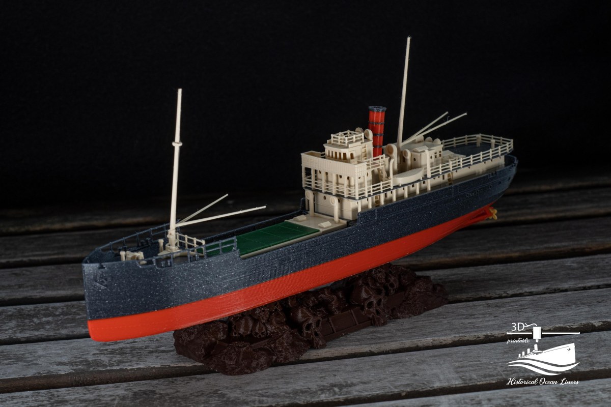 Venture II (1956) – 3D-Druck-Modell im Maßstab 1:200, Ansicht 1 von 13