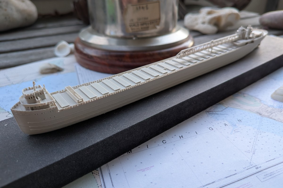 SS Arthur M. Anderson (1952) – 3D-Druck-Modell im Maßstab 1:1000, Ansicht 1 von 7