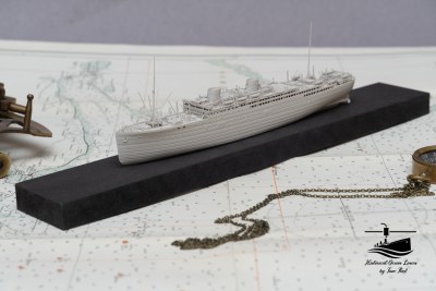 MV Britannic III (1930) – 3D-Druck-Modell im Maßstab 1:1000