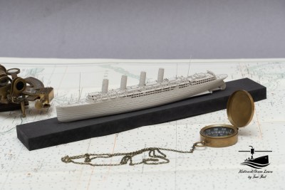 RMS Lusitania (1906) – 3D-Druck-Modell im Maßstab 1:1000