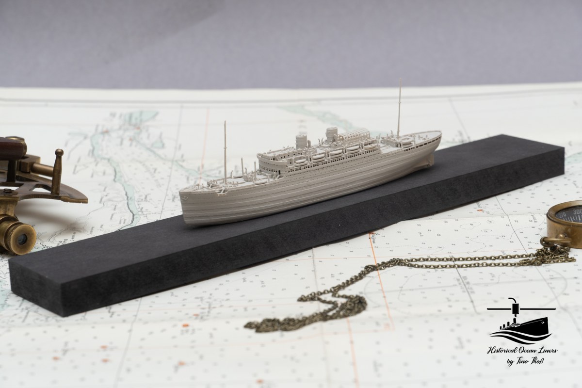 MS Milwaukee (1929) – 3D-Druck-Modell im Maßstab 1:1000, Ansicht 1 von 8