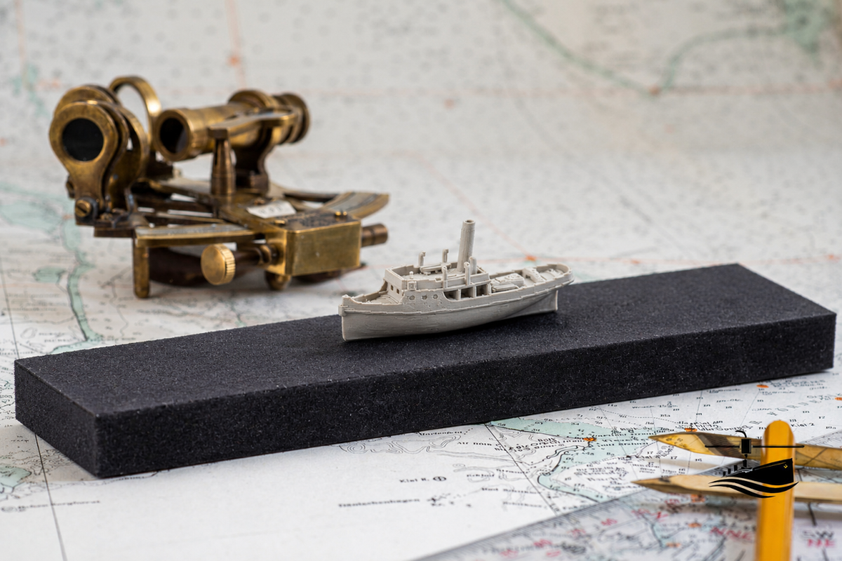 SS Hornby (1908) – 3D-Druck-Modell im Maßstab 1:1000, Ansicht 1 von 3