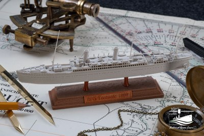 RMS Teutonic (1889) – 3D-Druck-Modell im Maßstab 1:1000